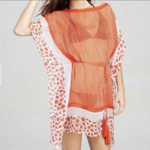 DVF diane von furstenberg Kainda Caftan Silk Cover Up